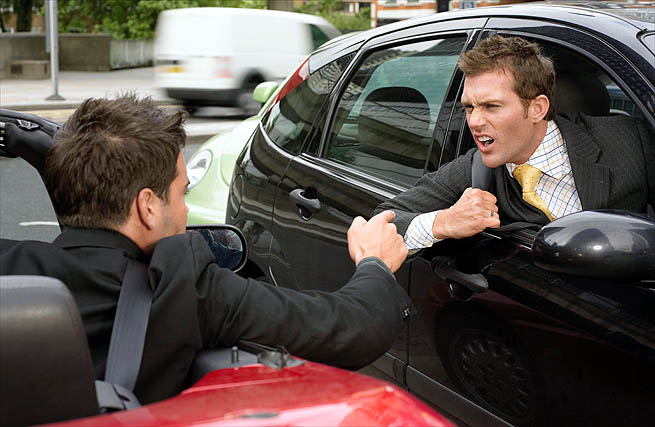 Estresses e brigas do condutor